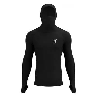 Compressport 3D THERMO ULTRALIGHT RACING HOODIE Pánská funkční mikina, černá, velikost