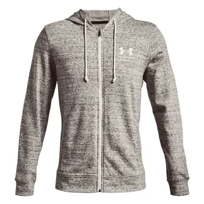 Under Armour RIVAL TERRY LC FZ Pánská mikina, šedá, velikost