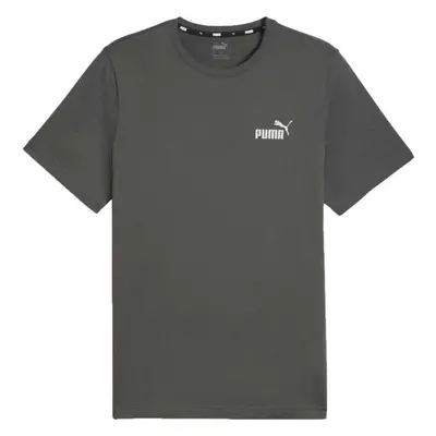 Puma ESSENTIALS SMALL LOGO TEE Pánské triko, tmavě šedá, velikost