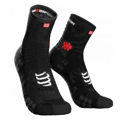 Compressport RACE V3.0 RUN HI Běžecké ponožky, černá, velikost