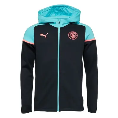 Puma MCFC CASUALS HOODED JACKET Pánská bunda, černá, velikost