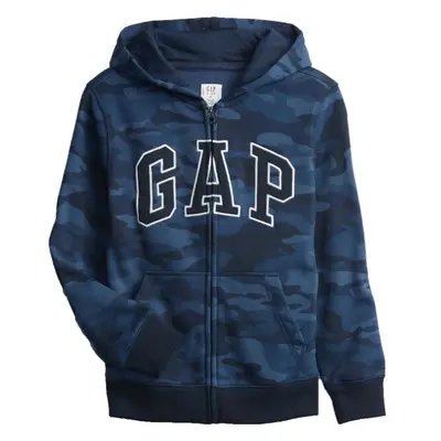 GAP FULLZIP LOGO Chlapecká mikina, tmavě modrá, velikost