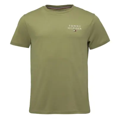 Tommy Hilfiger ORIGINAL-CN SS TEE LOGO Pánské tričko, khaki, velikost