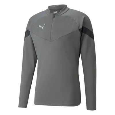 Puma TEAMFINAL TRAINING 1/4 ZIP TOP Pánská sportovní mikina, šedá, velikost