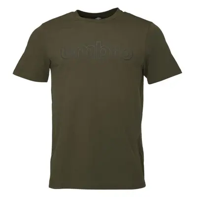 Umbro LINEAR LOGO GRAPHIC TEE Pánské triko, khaki, velikost