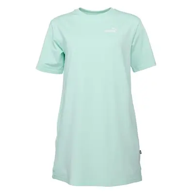 Puma ESSENTIALS SMALL LOGO TEE DRESS TR Dámské šaty, světle zelená, velikost