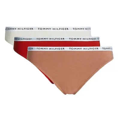 Tommy Hilfiger 3P BIKINI Dámské kalhotky, oranžová, velikost