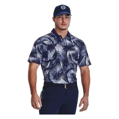 Under Armour ISO-CHILL GRPHC PALM POLO Pánské polotričko na golf, modrá, velikost