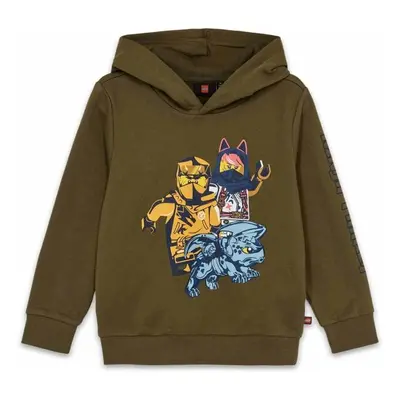 LEGO® kidswear LWSCOUT Chlapecká mikina, khaki, velikost