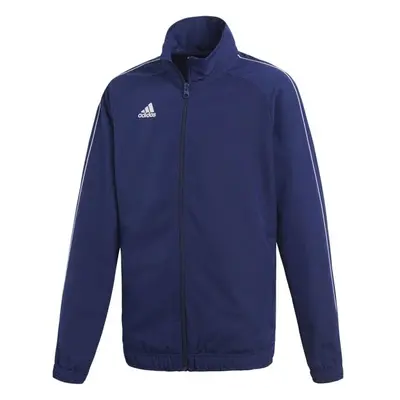 adidas CORE JACKET Chlapecká fotbalová bunda, tmavě modrá, velikost