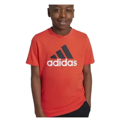 adidas ESSENTIALS TWO-COLOR BIG LOGO Juniorské triko, červená, velikost