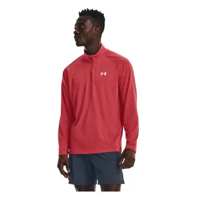 Under Armour STREAKER HALF ZIP Pánské triko dlouhým rukávem, červená, velikost