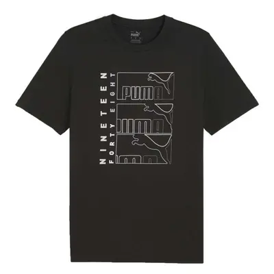 Puma GRAPHIC TRIPLE NO LOGO TEE Pánské triko, černá, velikost