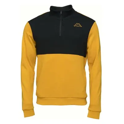 Kappa LOGO EGAPI 1/2 ZIP Pánská mikina, žlutá, velikost