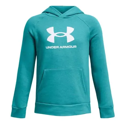 Under Armour RIVAL Chlapecká mikina, tyrkysová, velikost