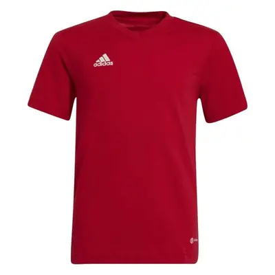 adidas ENTRADA TEE Chlapecké triko, červená, velikost