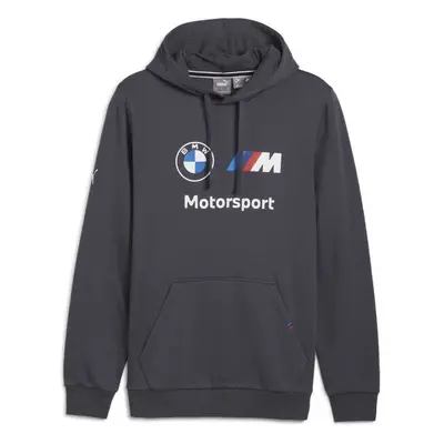 Puma BMW MOTORSPORT ESSENTIALS HOODIE Pánská mikina, tmavě šedá, velikost