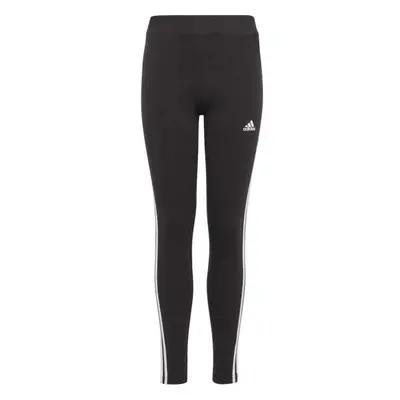 adidas G ESSENTIALS 3-STRIPES COTTON LEGGINGS Dívčí legíny, černá, velikost