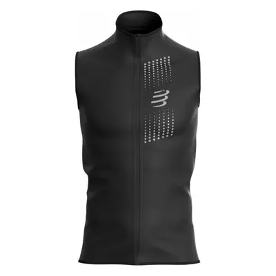 Compressport HURRICANE WINDPROOF VEST Pánská větruodolná vesta, černá, velikost