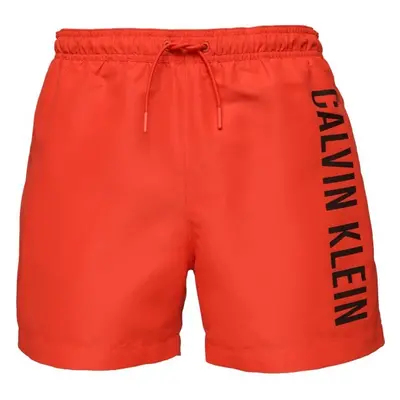 Calvin Klein MEDIUM DRAWSTRING Pánské plavky, červená, velikost