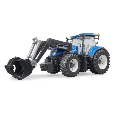 BRUDER NEW HOLLAND Traktor s nakladačem, modrá, velikost