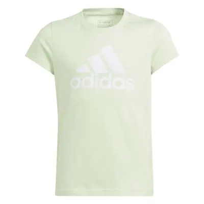 adidas BIG LOGO TEE Dívčí triko, světle zelená, velikost