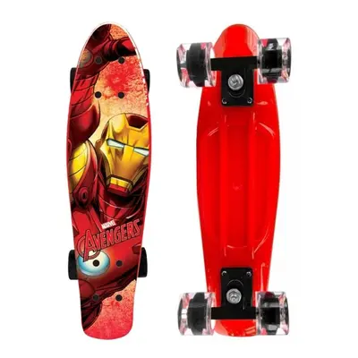 Disney IRON MAN Skateboard, červená, velikost