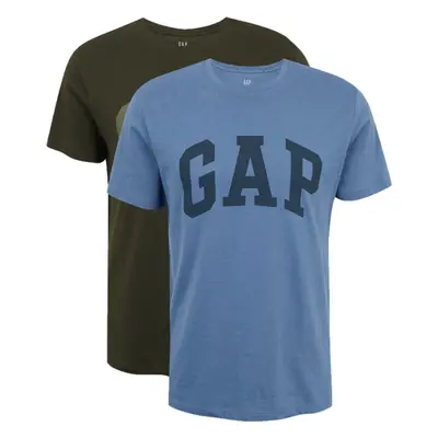 GAP 2PK ARCH LOGO Pánské tričko, khaki, velikost