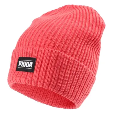 Puma RIBBED CLASSIC CUFF BEANIE Pletená čepice, růžová, velikost