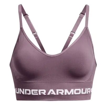 Under Armour SEAMLESS LOW LONG Sportovní podprsenka, fialová, velikost