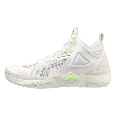 Mizuno WAVE MOMENTUM MID W Dámská sálová obuv, bílá