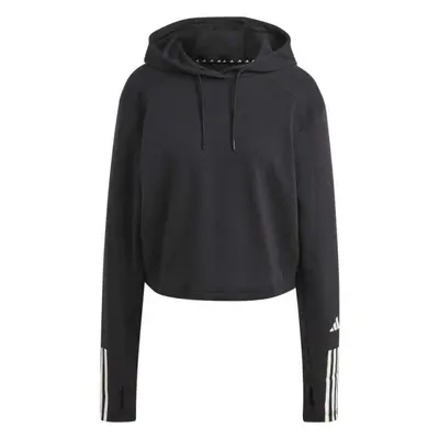 adidas 3-STRIPES HOODIE Dámská tréninková mikina, černá, velikost