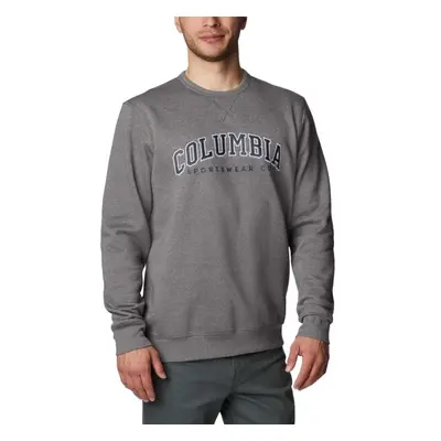 Columbia LOGO FLEECE C Pánská volnočasová mikina, tmavě šedá, velikost