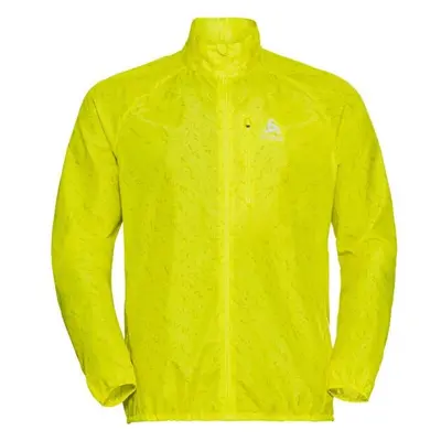 Odlo ZEROWEIGHT PRINT JACKET Pánská bunda, reflexní neon, velikost