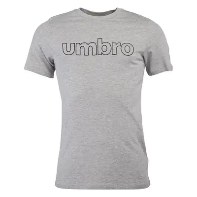 Umbro LINEAR LOGO GRAPHIC TEE Pánské triko, šedá, velikost