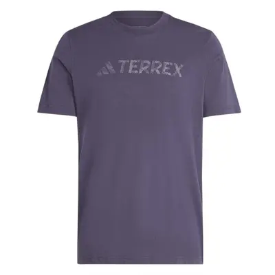 adidas TERREX TEE Pánské outdoorové tričko, fialová, velikost