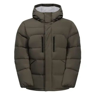 Jack Wolfskin ROEMERTOR Pánská péřová bunda, khaki, velikost