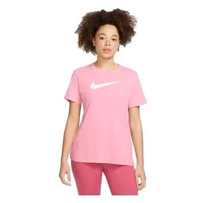 Nike DRI-FIT SWOOSH Dámské tričko, růžová, velikost