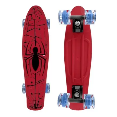 Disney SPIDERMAN Skateboard (fishboard), červená, velikost