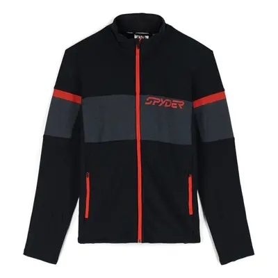 Spyder SPEED FULL ZIP Pánská mikina, černá, velikost