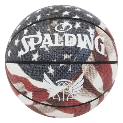 Spalding TREND STARS STRIPES Basketbalový míč, bílá, velikost