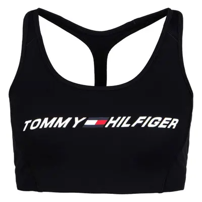 Tommy Hilfiger LIGHT INTENSITY GRAPHIC BRA Dámská sportovní podprsenka, černá, velikost