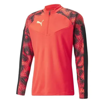 Puma INDIVIDUALFINAL 1/4 ZIP TOP Pánské sportovní triko, oranžová, velikost