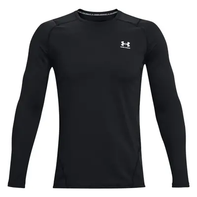 Under Armour FITTED CREW Pánské triko, černá, velikost