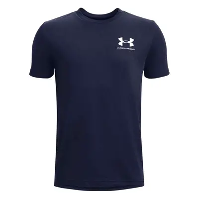 Under Armour SPORTSTYLE LEFT CHEST Chlapecké tričko krátkým rukávem, tmavě modrá, velikost