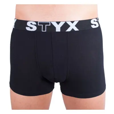 Styx MEN'S BOXERS SPORTS RUBBER Pánské boxerky, černá, velikost