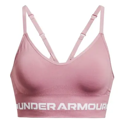 Under Armour SEAMLESS LOW LONG Sportovní podprsenka, růžová, velikost