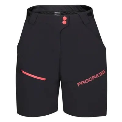 PROGRESS GENIA BIKE SHORTS Dámské cyklistické šortky, černá, velikost