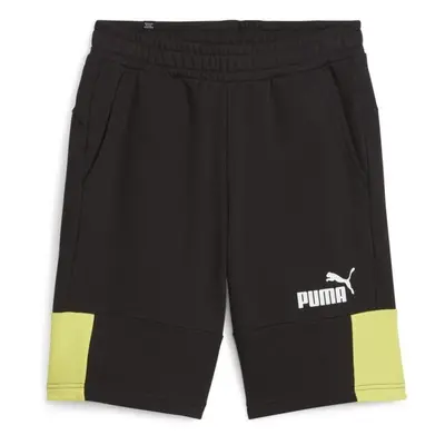 Puma ESSENTIALS+ BLOCK SHORTS Pánské kraťasy, černá, velikost