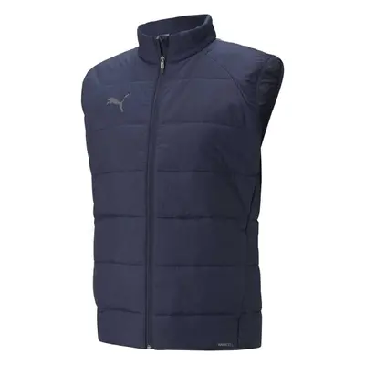 Puma TEAM LIGA VEST JACKET Fotbalová bunda, tmavě modrá, velikost